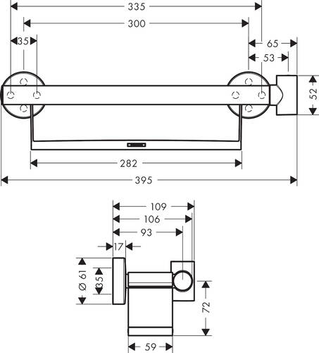 Hansgrohe Comfort Tutamak Raf ve Duş Askısı İle 26328400 - 3