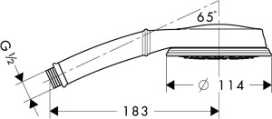 Hansgrohe Croma 100 Classic Multi El Duşu 28539000 - 2