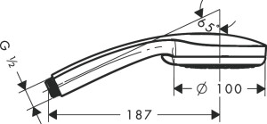 Hansgrohe Croma 100 Vario El Duşu 4 Jet 28535000 - 6