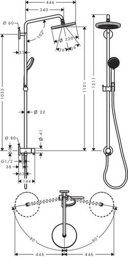 Hansgrohe Croma Reno 27224000 - 2