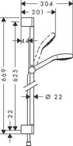 Hansgrohe Croma Select Duş seti 26582400 - 2