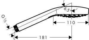 Hansgrohe Croma E El Duşu 26814400 - 4