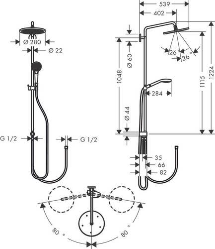 Hansgrohe Croma Select Reno 26793000 - 2