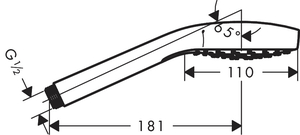 Hansgrohe Croma S El Duşu 26804400 - 3