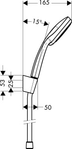 Hansgrohe Croma Vario Askılı Duş Seti 125cm Hortumla Birlikte 27592000 - 2