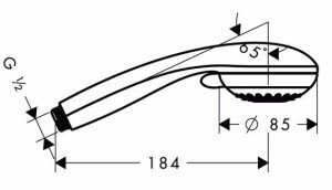 Hansgrohe Crometta 85 Vario 2Jet El Duşu 28562000 - 2