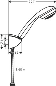 Hansgrohe Crometta El Duşu Seti Mono 160cm Hortum ile 27577000 - 2