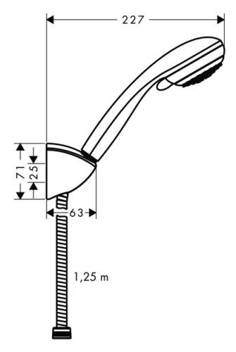 Hansgrohe Crometta El Duşu Seti Vario 125cm Hortum ile 27558000 - 2