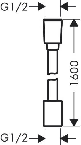 Hansgrohe Designflex Textile Duş Hortumu 160 cm 28260000 - 2