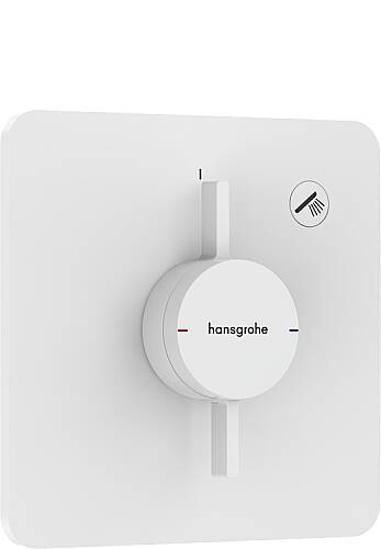 Hansgrohe DuoTurn Q Ankastre Banyo Bataryası 1 Çıkış Mat Beyaz 75614700 - 1