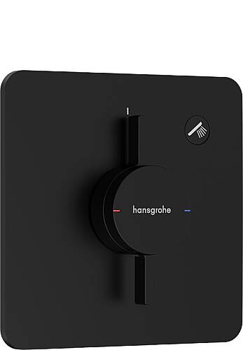 Hansgrohe DuoTurn Q Ankastre Banyo Bataryası 1 Çıkış Mat Siyah 75614670 - 1