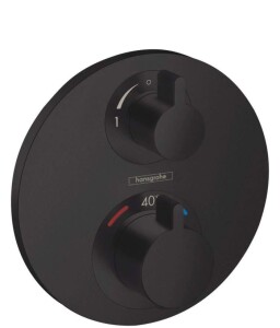 Hansgrohe Ecostat S Termostatik Ankastre Banyo Bataryası 2 Çıkış Mat Siyah 15758670 - 1