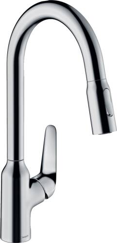 Hansgrohe Focus M42 Eviye Bataryası Çekilebilir Gaga 2 Akışlı 71800000 - 1