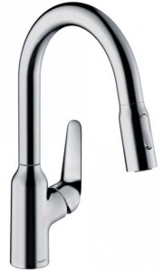 Hansgrohe Focus M42 Eviye Bataryası Çekilebilir Gaga 2 Akışlı, sBox 71821000 - 1