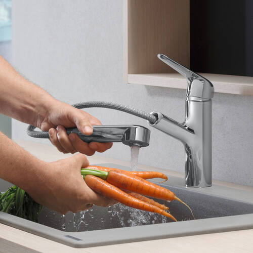 Hansgrohe Focus M42 Eviye Bataryası Çekilebilir Gaga - 2