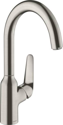 Hansgrohe Focus M42 Eviye Bataryası Paslanmaz Çelik 71802800 - 1