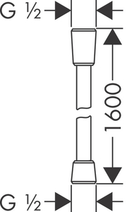 Hansgrohe Isıflex Duş Hortumu 160cm 28276000 - 2