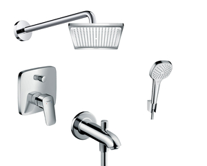 Hansgrohe Logis Ankastre Duş Sistemi Krom Gagalı 