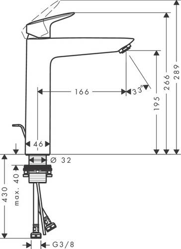 Hansgrohe Logis Çanak Lavabo Bataryası 71090000 - 3