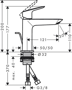 Hansgrohe Logis Fine Lavabo Batrayası 71251000 - 2