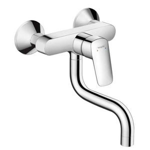 Hansgrohe Logis M31 Eviye Bataryası Duvara Monte Alçak Gaga 71836000 - 1