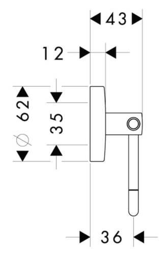 Hansgrohe Logis Tuvalet Kağıtlığı Kapaksız 40526000 - 2