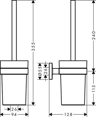 Hansgrohe Logis Universal Tuvalet Fırçalığı 41722000 - 2