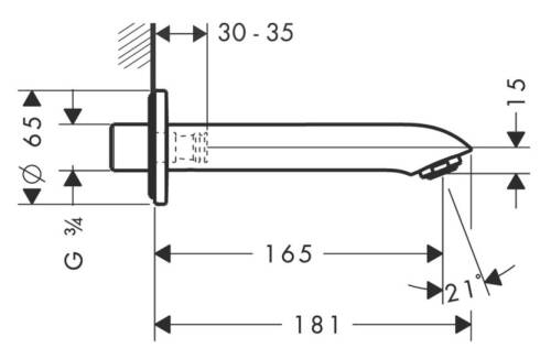 Hansgrohe Metris Küvet Gagası 31494000 - 2