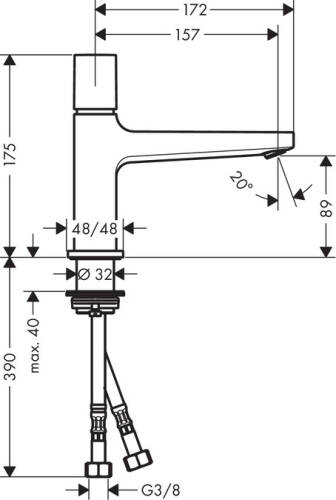 Hansgrohe Metropol Select Basmalı Lavabo Bataryası 32570000 - 2