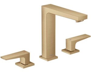 Hansgrohe Metropol Üç Delikli Lavabo Bataryası Mat Bronz 32515140 - 1