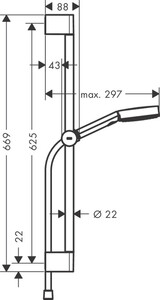 Hansgrohe Pulsify Duş seti 3jet Mat Beyaz 24160700 - 2