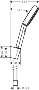 Hansgrohe Pulsify S Duş Askı Seti 3jet Mat Beyaz 24303700 - 2