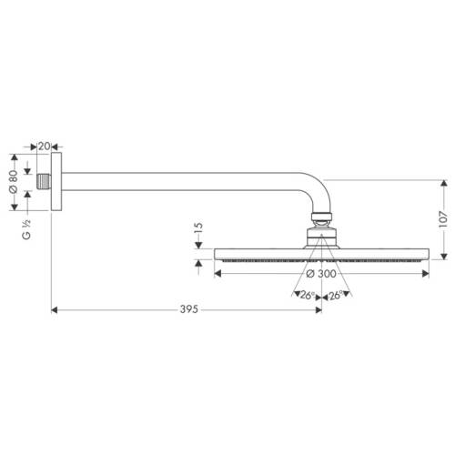 Hansgrohe Raindance Air Plate 30cm Tepe Duşu 27493000 - 2