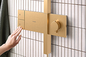 Hansgrohe Raindance Alive Q Termostatik Duş Kolonu EcoSmart Mat Bronz 24581140 - 2