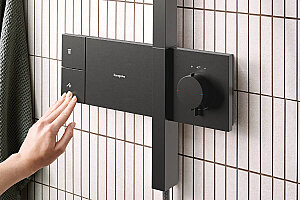 Hansgrohe Raindance Alive Q Termostatik Duş Kolonu EcoSmart Mat SiyahKrom 24581340 - 2