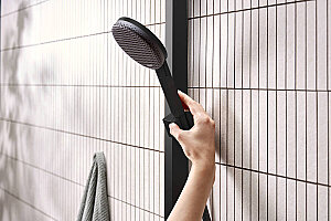 Hansgrohe Raindance Alive S Termostatik Duş Kolonu EcoSmart Mat Siyah 24583670 - 3