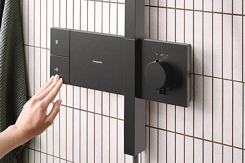 Hansgrohe Raindance Alive S Termostatik Duş Kolonu EcoSmart Mat SiyahKrom 24583340 - 2