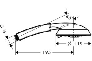 Hansgrohe Raindance Classic El Duşu 3 Jet 28548000 - 2