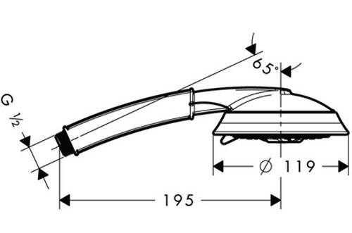 Hansgrohe Raindance Classic El Duşu 3 Jet 28548000 - 2