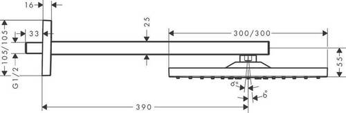 Hansgrohe Raindance E Tepe Duşu 30cm 26238000 - 2