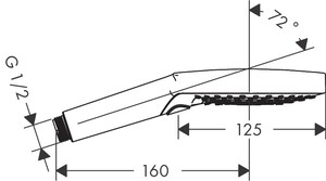 Hansgrohe Raindance El Duşu 3Jet Mat SiyahKrom 26530340 - 3