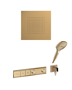 Hansgrohe RainDance Termostatik Tavana Sıfır Ankastre Duş Sistemi Mat Bronz 