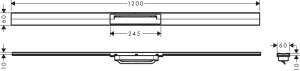 Hansgrohe RainDrain Flex Duş Kanalı 120cm Mat Bronz 56047140 - 3