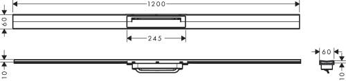Hansgrohe RainDrain Flex Duş Kanalı 120cm Mat Bronz 56047140 - 3