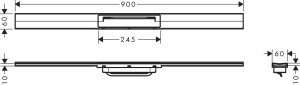 Hansgrohe RainDrain Flex Duş Kanalı 90cm Mat Bronz 56045140 - 3