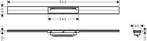 Hansgrohe RainDrain Flex Duş Kanalı 90cm Mat Bronz 56045140 - 3