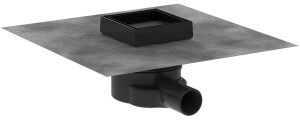 Hansgrohe RainDrain Point Yer Süzgeci 10x10 Seramik Kaplanabilir Mat Siyah 56247670 - 3