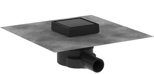 Hansgrohe RainDrain Point Yer Süzgeci 10x10 Seramik Kaplanabilir Mat Siyah 56247670 - 1