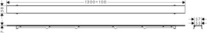 Hansgrohe Raindrain Rock Mermer Kaplanabilir Kesilebilir 120cm 56034000 - 4