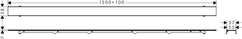 Hansgrohe Raindrain Rock Mermer Kaplanabilir Kesilebilir 120cm 56034000 - 4
